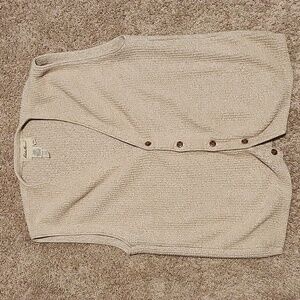 Eddie Bauer button front sweater vest